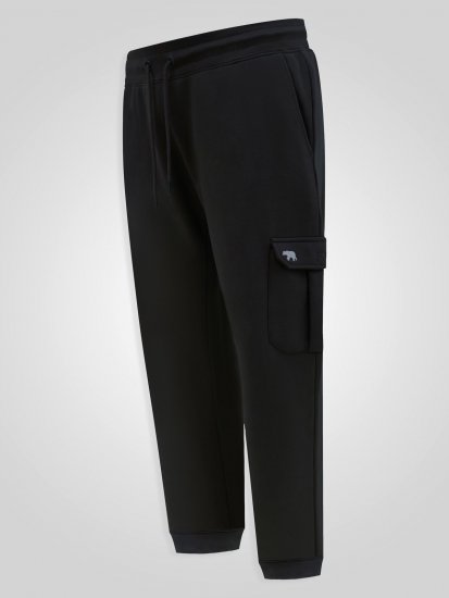 D555 Dexter 1 Cargo Jogger With Bear Embroidery Černá - Tepláky & kraťasy - Tepláky a Teplákové Kraťasy 2XL-12XL