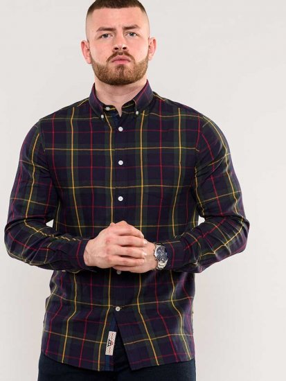 D555 Gladstone Check Button Down Collar Shirt - Košile - Košile 2XL-10XL