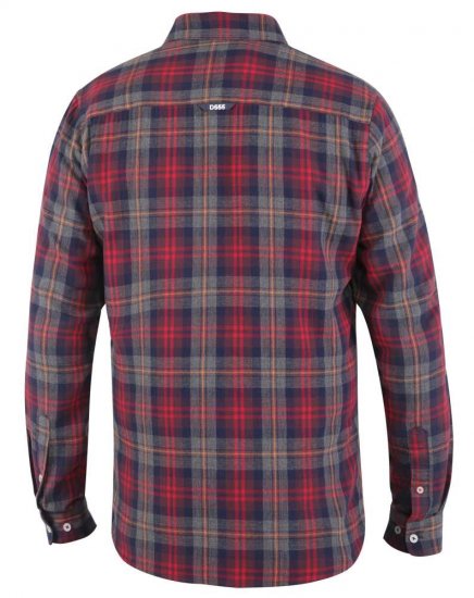 D555 Abbot LS Flannel Shirt - Košile - Košile 2XL-10XL