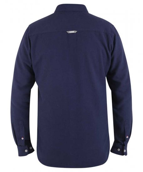 D555 Sennon LS Linen Mix Shirt - Košile - Košile 2XL-10XL