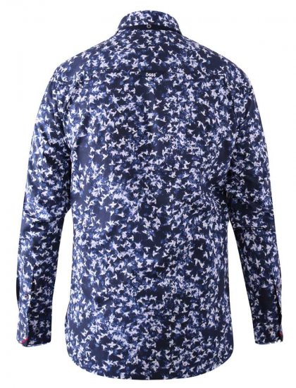 D555 Harrow AOP Shirt Blue - Košile - Košile 2XL-10XL