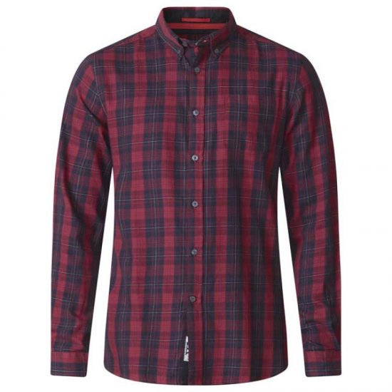 D555 Theo Long Sleeve Check Shirt - Košile - Košile 2XL-10XL