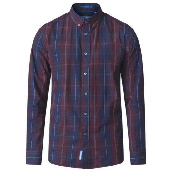 D555 Grady Long Sleeve Check Shirt - Košile - Košile 2XL-10XL