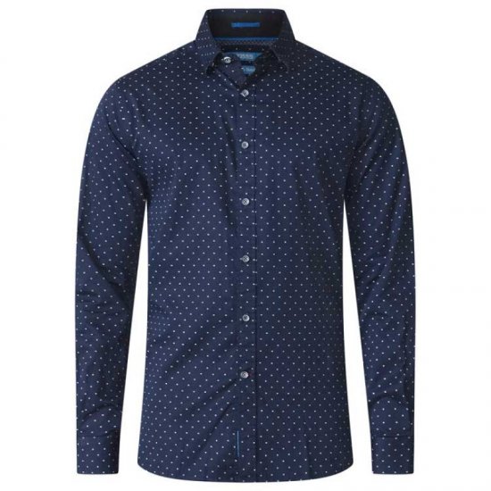 D555 Rashard Long Sleeve Printed Shirt - Košile - Košile 2XL-10XL