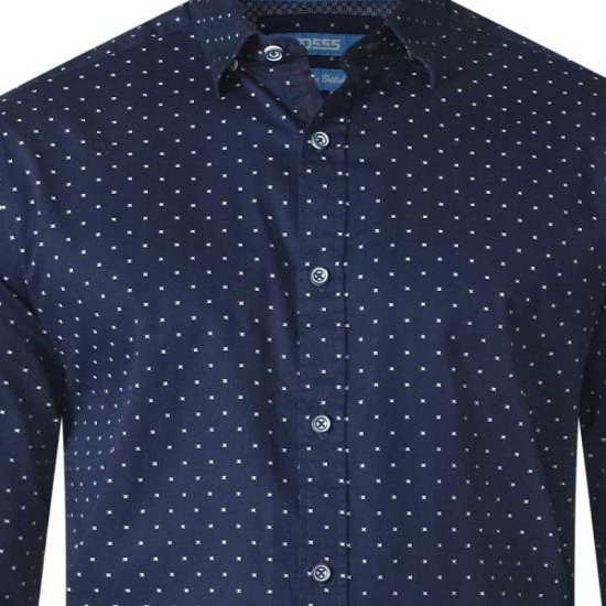 D555 Rashard Long Sleeve Printed Shirt - Košile - Košile 2XL-10XL