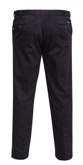 D555 Bruno Stretch Chino pants with Extenda Waist Black - Džíny & kalhoty - Džíny a Kalhoty - W40-W70