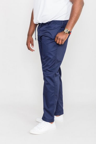 D555 Basilio Pants with elasticated waist Navy - Džíny & kalhoty - Džíny a Kalhoty - W40-W70