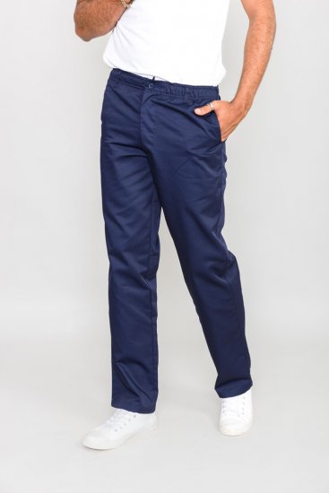 D555 Basilio Pants with elasticated waist Navy - Džíny & kalhoty - Džíny a Kalhoty - W40-W70