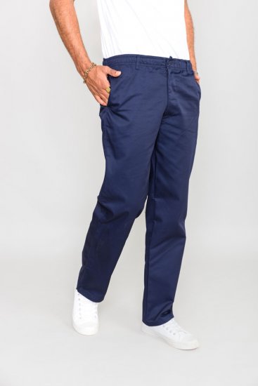 D555 Basilio Pants with elasticated waist Navy - Džíny & kalhoty - Džíny a Kalhoty - W40-W70
