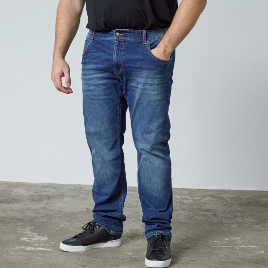 North Latitude Jeans Jack Blue Used Wash - Bundy - Bundy Nadměrné Velikosti - 2XL-8XL