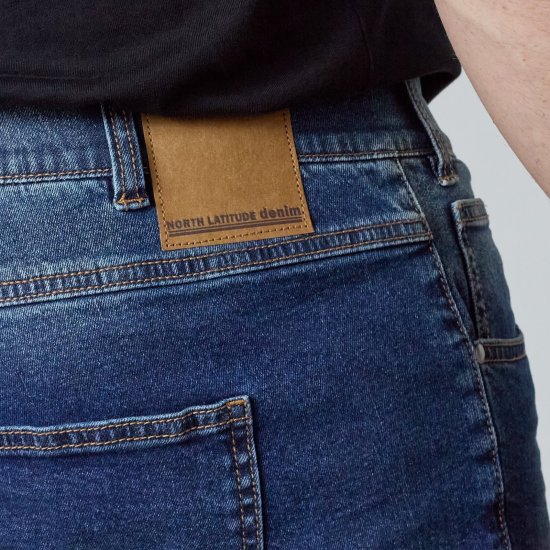 North Latitude Jeans Jack Blue Used Wash - Bundy - Bundy Nadměrné Velikosti - 2XL-8XL