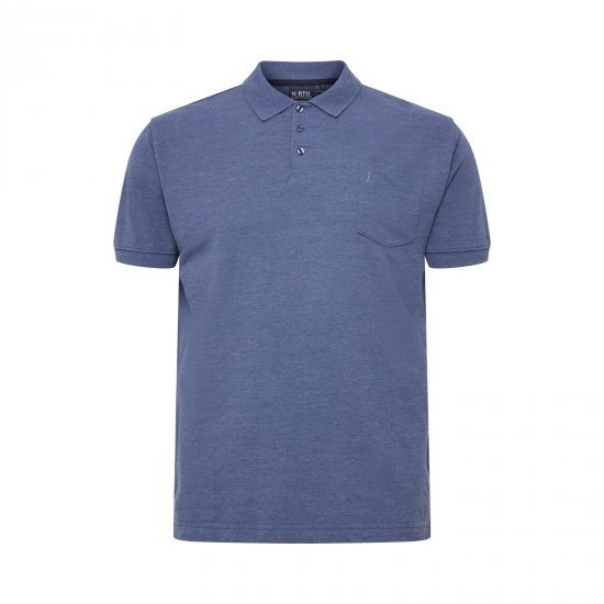 North Latitude Polo Blue Melange - Polokošile - Polokošile 2XL-8XL - Trička s límečkem 2XL-8XL