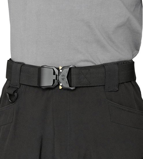 D555 Dale Tactical Stretch Webbing Belt with Heavy Duty Quick Release Buckle Black - Pásky - Pásky W40-W70/2XL-8XL