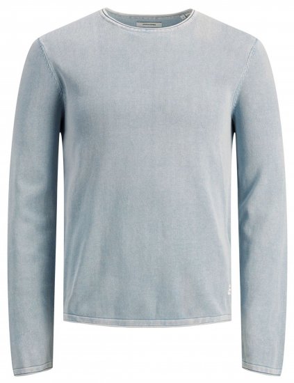 Jack & Jones JJELEO Knit Faded Denim - Mikiny & mikiny s kapucí - Mikiny & Mikiny s kapucí 2XL-12XL