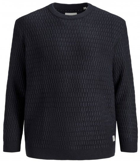 Jack & Jones JCOBRANDON Knit Black - Mikiny & mikiny s kapucí - Mikiny & Mikiny s kapucí 2XL-12XL