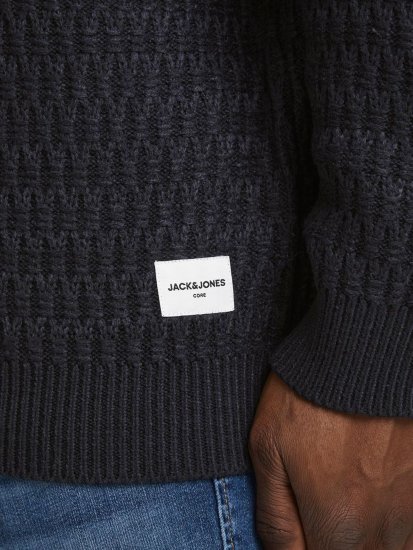 Jack & Jones JCOBRANDON Knit Black - Mikiny & mikiny s kapucí - Mikiny & Mikiny s kapucí 2XL-12XL