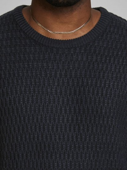 Jack & Jones JCOBRANDON Knit Black - Mikiny & mikiny s kapucí - Mikiny & Mikiny s kapucí 2XL-12XL