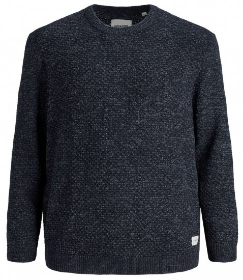 Jack & Jones JCOBRANDON Knit Navy Blazer - Mikiny & mikiny s kapucí - Mikiny & Mikiny s kapucí 2XL-12XL