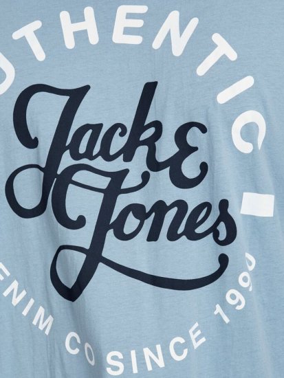Jack & Jones JJMOON T-shirt Faded Denim - Trička - Trička nadměrné velikosti - 2XL-14XL