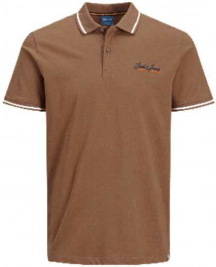 Jack & Jones JORPAUL TONS Polo shirt Biege - Polokošile - Polokošile 2XL-8XL - Trička s límečkem 2XL-8XL