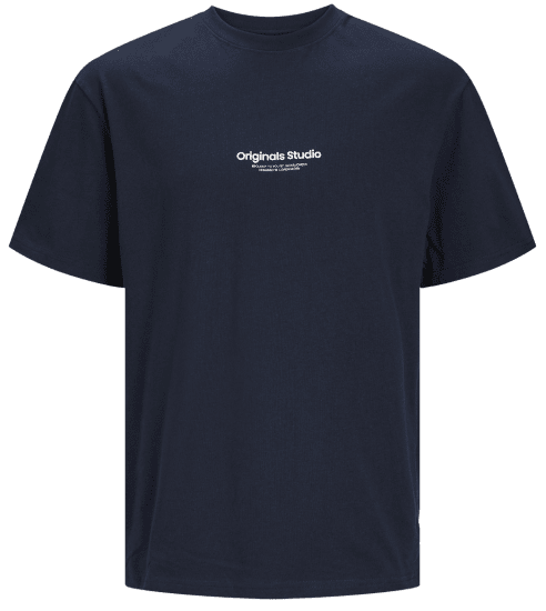 Jack & Jones JORVESTERBRO T-Shirt Sky Captain - Trička - Trička nadměrné velikosti - 2XL-14XL