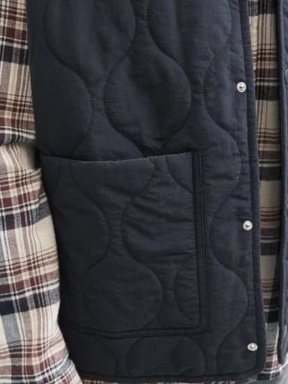 Jack & Jones Hero Liner Quilted Gilet Vest Black - Vesty - Vesty ve velkých velikostech