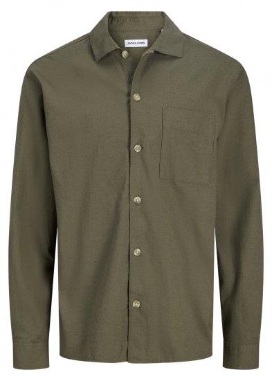 Jack & Jones Tristan Overshirt khaki - Košile - Košile 2XL-10XL