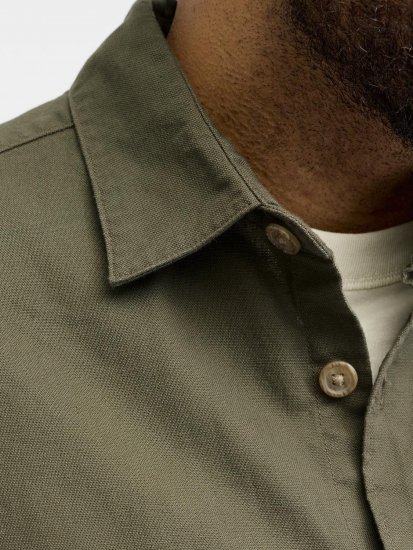 Jack & Jones Tristan Overshirt khaki - Košile - Košile 2XL-10XL