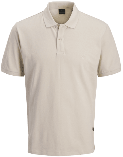 Jack & Jones Weston Polo Světle Béžová - Polokošile - Polokošile 2XL-8XL - Trička s límečkem 2XL-8XL
