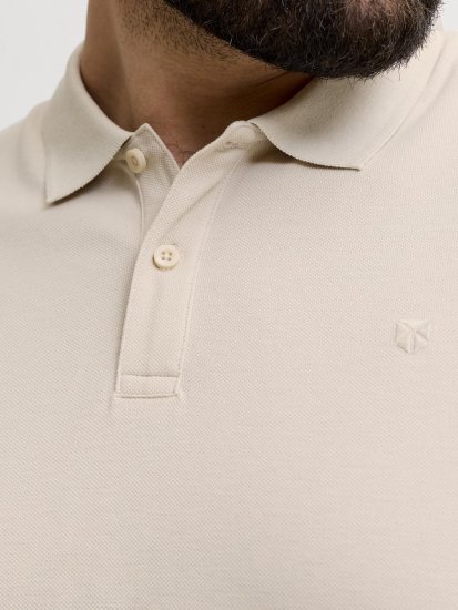 Jack & Jones Weston Polo Světle Béžová - Polokošile - Polokošile 2XL-8XL - Trička s límečkem 2XL-8XL