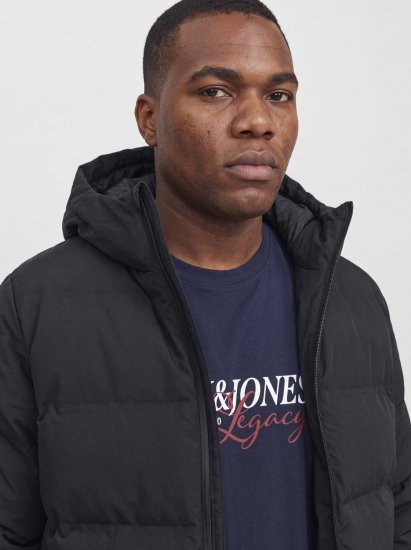 Jack & Jones Sage Prošívaná bunda Černá - Bundy - Bundy Nadměrné Velikosti - 2XL-8XL