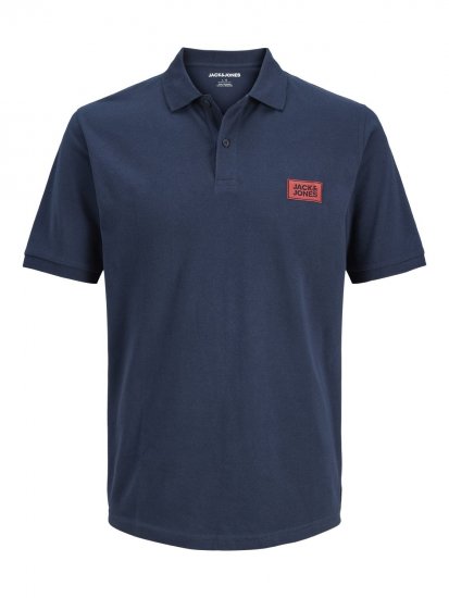 Jack & Jones Rush polokošile 2 ks černá/námořnická modrá - Polokošile - Polokošile 2XL-8XL - Trička s límečkem 2XL-8XL