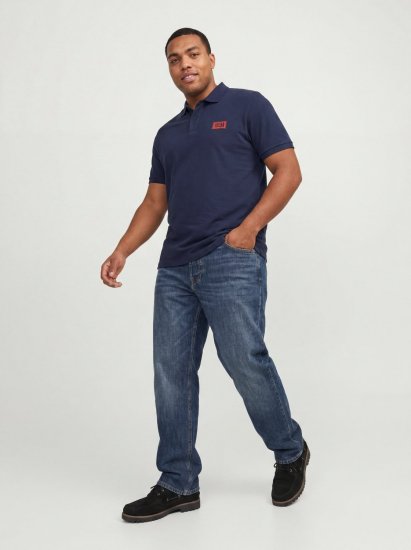 Jack & Jones Rush polokošile 2 ks černá/námořnická modrá - Polokošile - Polokošile 2XL-8XL - Trička s límečkem 2XL-8XL