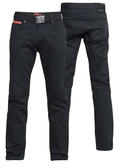 Duke Mario Bedford cord-pants Black - Džíny & kalhoty - Džíny a Kalhoty - W40-W70