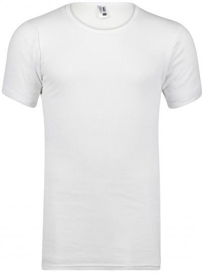 Adamo Prestige Double Ribbed Under-T-shirt White - Spodní prádlo - Spodní Prádlo Nadměrné Velikosti 2XL-8XL