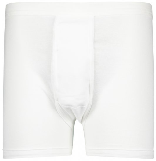 Adamo Royal Fine Ribbed Boxer shorts White - Spodní prádlo - Spodní Prádlo Nadměrné Velikosti 2XL-8XL