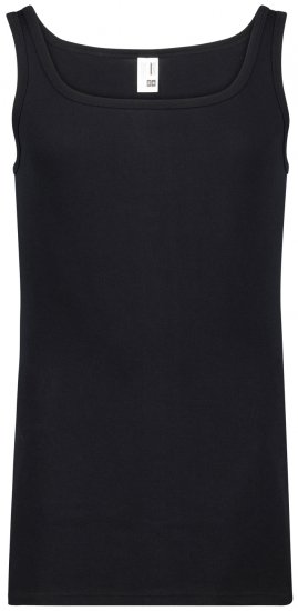 Adamo Royal Fine Ribbed Undershirt Black - Spodní prádlo - Spodní Prádlo Nadměrné Velikosti 2XL-8XL