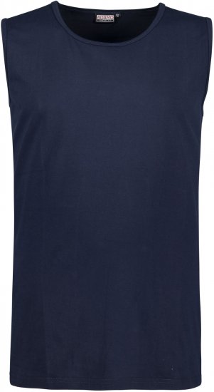 Adamo Rod Comfort Fit Tank Top Navy - Trička - Trička nadměrné velikosti - 2XL-14XL