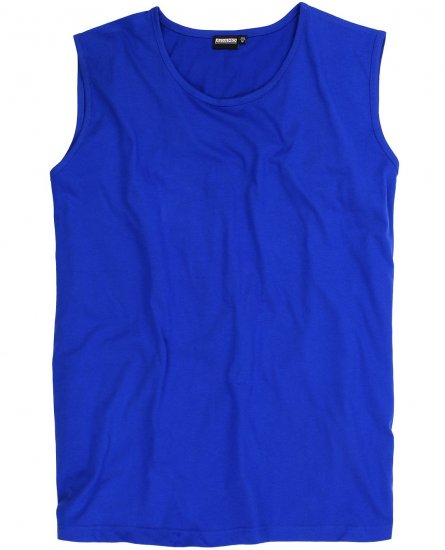 Adamo Rod Comfort Fit Tank Top Royal Blue - Trička - Trička nadměrné velikosti - 2XL-14XL