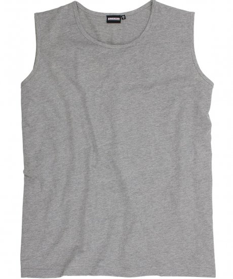 Adamo Rod Comfort Fit Tank Top Grey - Trička - Trička nadměrné velikosti - 2XL-14XL