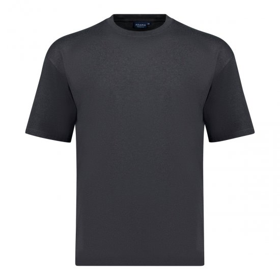 Adamo 129420 Tričko 2 ks Tmavě šedý melír - Trička - Trička nadměrné velikosti - 2XL-14XL