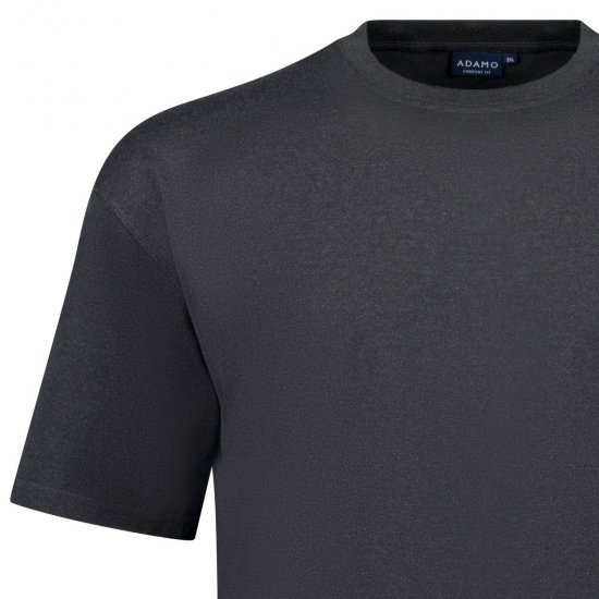Adamo 129420 Tričko 2 ks Tmavě šedý melír - Trička - Trička nadměrné velikosti - 2XL-14XL