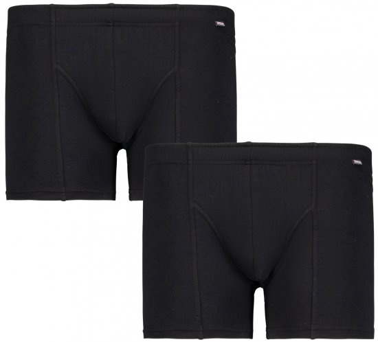 Adamo Jack Boxer shorts 2-pack Black - Spodní prádlo - Spodní Prádlo Nadměrné Velikosti 2XL-8XL