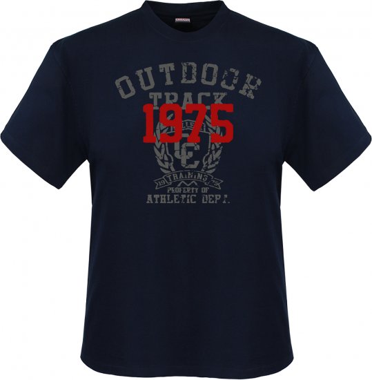 Adamo Outdoor track Comfort fit T-shirt Navy - Trička - Trička nadměrné velikosti - 2XL-14XL