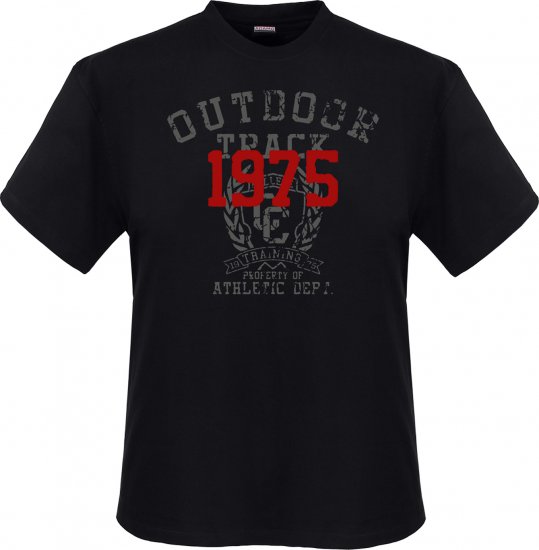 Adamo Outdoor track Comfort fit T-shirt Black - Trička - Trička nadměrné velikosti - 2XL-14XL
