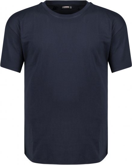 Adamo Bud Regular fit Heavy weight T-shirt Navy - Trička - Trička nadměrné velikosti - 2XL-14XL