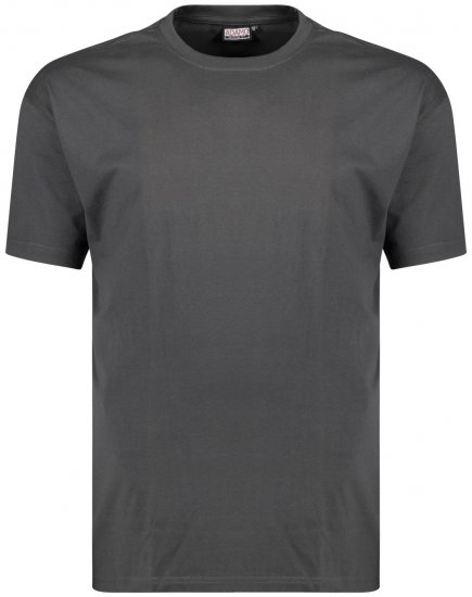 Adamo Bud Regular fit Heavy weight T-shirt Charcoal - Trička - Trička nadměrné velikosti - 2XL-14XL