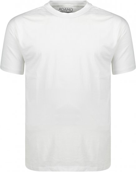 Adamo Kevin Regular fit T-shirt White - Trička - Trička nadměrné velikosti - 2XL-14XL