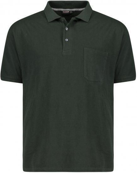 Adamo Klaas Regular fit Polo Shirt with Pocket Pine Green - Polokošile - Polokošile 2XL-8XL - Trička s límečkem 2XL-8XL