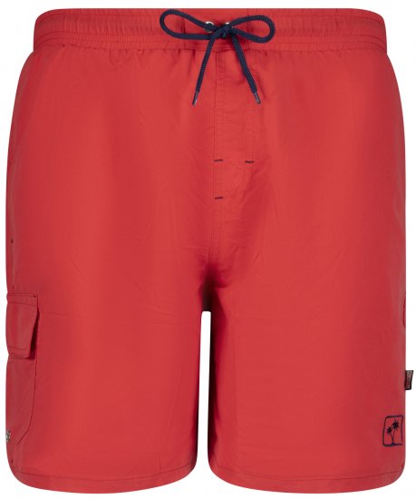 Adamo Kuba Cargo Swimshorts Red - Spodní prádlo - Spodní Prádlo Nadměrné Velikosti 2XL-8XL